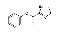 1H-Imidazole, 4,5-dihydro-2-(2-methyl-1,3-benzodioxol-2-yl)结构式