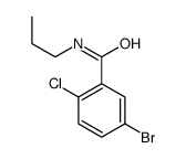 5-溴-2-氯-N-丙基苯甲酰胺结构式