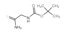 2-氨基-2-硫代乙基氨基甲酸叔丁酯结构式