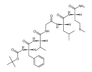 Boc-Phe-Val-Gly-Leu-Met-NH2结构式
