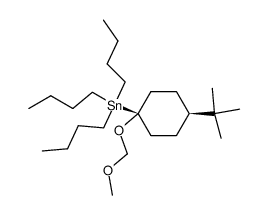 trans-4-tert-butyl-O-(methoxymethyl)-1-(tri-n-butylstannyl)cyclohexanol结构式