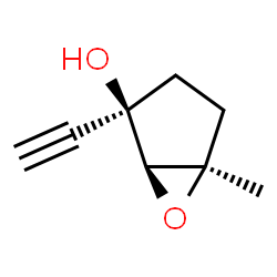 6-Oxabicyclo[3.1.0]hexan-2-ol, 2-ethynyl-5-methyl-, (1alpha,2beta,5alpha)- (9CI) Structure