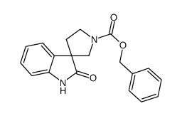 (±)-benzyl 2-oxospiro[indoline-3,3'-pyrrolidine]-1'-carboxylate结构式