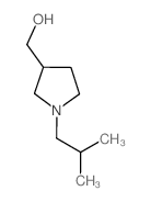(1-异丁基吡咯烷-3-基)甲醇结构式