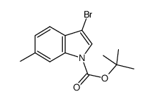 1-Boc-3-溴-6-甲基吲哚结构式