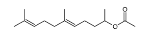 6,10-二甲基-5,9-十一烷二烯-2-醇乙酸酯结构式