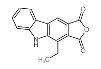 1H-Furo[3,4-b]carbazole-1,3(5H)-dione, 4-ethyl- Structure