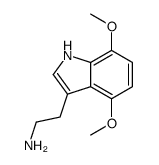2-(4,7-二甲氧基-1H-吲哚-3-基)-乙胺结构式
