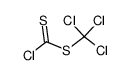 trichloromethyl chlorodithioformate Structure