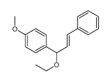 1-(1-ethoxy-3-phenylprop-2-enyl)-4-methoxybenzene结构式