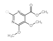 2-氯-5,6-二甲氧基嘧啶-4-羧酸甲酯结构式