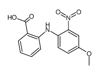 N-(2-nitro-4-methoxyphenyl)anthranilic acid Structure