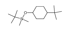 1-tert-butyldimethylsilyloxy-4-tert-butylcyclohexane结构式