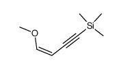 (Z)-1-methoxy-4-(trimethylsilyl)but-1-en-3-yne Structure