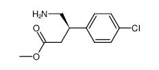 methyl (R)-4-amino-3-(4-chlorophenyl)butanoate Structure