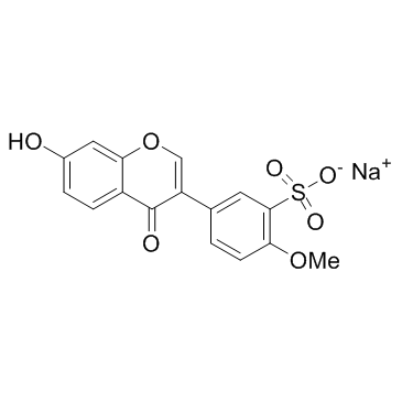 芒柄花黄素-3'-磺酸钠结构式