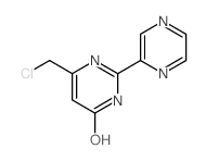6-(Chloromethyl)-2-(2-pyrazinyl)-4(3H)-pyrimidinone Structure