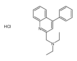 N-ethyl-N-[(4-phenylquinolin-2-yl)methyl]ethanamine,hydrochloride结构式