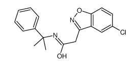 2-(5-chloro-1,2-benzoxazol-3-yl)-N-(2-phenylpropan-2-yl)acetamide Structure