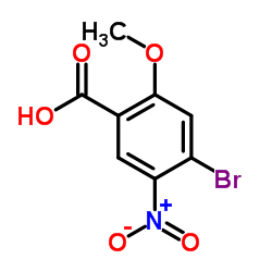 4-Bromo-2-methoxy-5-nitrobenzoic acid Structure