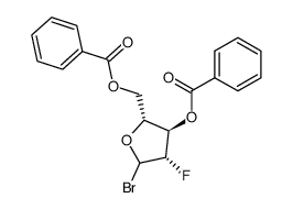 ((2R,3R,4S)-3-(benzoyloxy)-5-bromo-4-fluorotetrahydrofuran-2-yl)methyl benzoate结构式