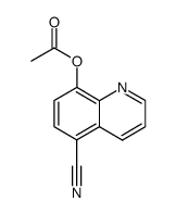 8-acetoxy-quinoline-5-carbonitrile结构式