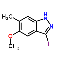 3-Iodo-5-methoxy-6-methyl-1H-indazole Structure