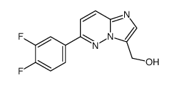 (6-(3,4-difluorophenyl)imidazo[1,2-b]pyridazin-3-yl)methanol Structure