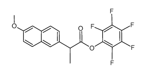 pentafluorophenyl (+/-)-2-(6-methoxynaphth-2-yl)propionate结构式