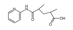 (+-)-erythro-2,4-dimethyl-N-[2]pyridyl-glutaramic acid Structure