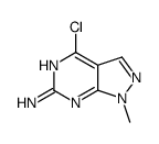 4-氯-1-甲基-1H-吡唑并[3,4-D〕嘧啶-6-胺结构式