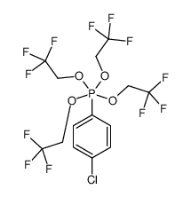 (4-chlorophenyl)-tetrakis(2,2,2-trifluoroethoxy)-λ5-phosphane结构式