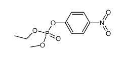 Methyl-ethyl-p-Nitrophenyl-phosphorsaeureester结构式