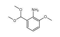 2-amino-3-methoxybenzaldehyde dimethyl acetal结构式
