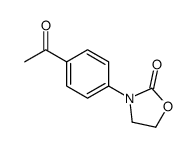 3-(4-acetylphenyl)-1,3-oxazolidin-2-one结构式