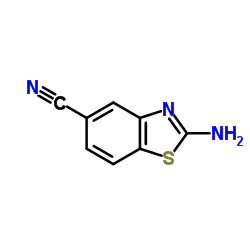 2-氨基-5-氰基苯并噻唑结构式