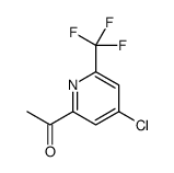 1-[4-chloro-6-(trifluoromethyl)pyridin-2-yl]ethanone Structure