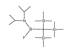 (diisopropylamino)fluoro[tris(trimethylsilyl)methyl]borane结构式