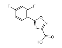 5-(2,4-二氟苯基)异噁唑-3-甲酸结构式