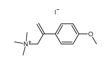 <2-(4-methoxyphenyl)prop-1-en-3-yl>trimethylammonium iodide结构式