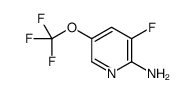 3-fluoro-5-(trifluoromethoxy)pyridin-2-amine Structure