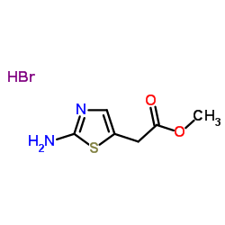 (2-氨基噻唑-5-基)乙酸甲酯结构式