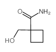 1-(羟基甲基)环丁烷羧酰胺结构式