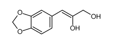 3-(1,3-benzodioxol-5-yl)prop-2-ene-1,2-diol结构式