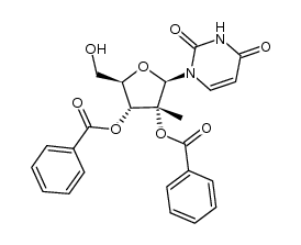 2',3'-di-O-benzoyl-5'-O-(4-methoxytrityl)-2'-C-methyluridine Structure