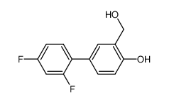 5-(2,4-difluorophenyl)salicyl alcohol结构式