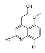8-溴-4-(2-羟基乙基)-5-甲氧基喹啉-2(1H)-酮结构式