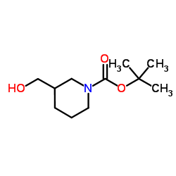 1-Boc-3-piperidinemethanol structure