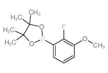 2-氟-3-甲氧基苯硼酸频那醇酯结构式