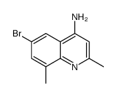 4-氨基-6-溴-2,8-二甲基喹啉结构式